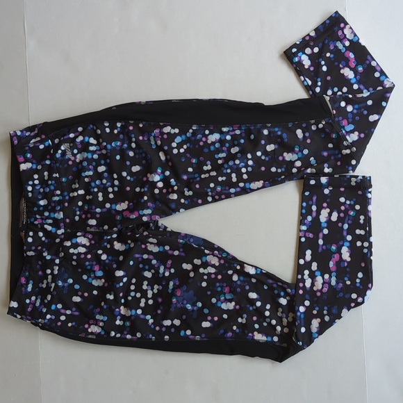 Avia Estilo Athletic Circle Yoga Legging Pant M Black Multi Pattern - Picture 3 of 16